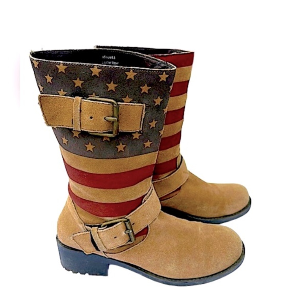 😍💙SUPER CUTE SBICCA VINTAGE COLLECTIONS ~Leather suede/uppers  size 6.5 USA